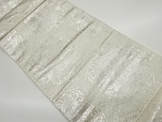 JAPANESE FUKURO OBI / WOVEN FLOWER CREST
